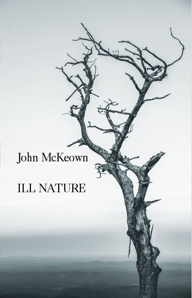 image of book cover with text 'John McKeown, ILL NATURE' and photo of a dead tree